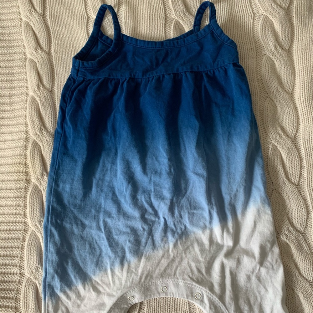 Nordstrom Baby Blue Ombré Romper Bodysuit Size 3M